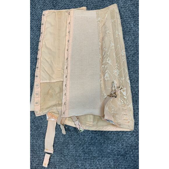 Vtg 1930s Rengo Foundations Boned Girdle Skirt Corset Shapewear B5 - Picture 6 of 10